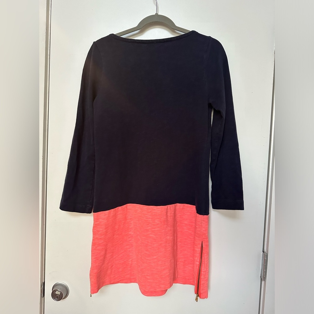 J Crew Colorblock Cotton Shirt Dress